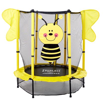 Picture of Everlast 4.5FT Bee Trampoline with Safety Net Enclosure